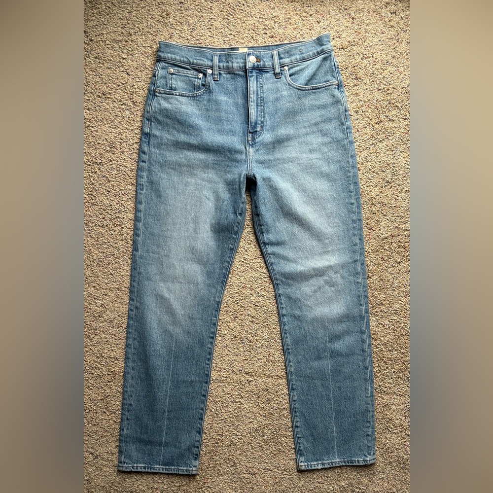 Madewell The '90s Straight Jean in Rondell Wash: Crease Edition SZ 30 - Picture 4 of 9
